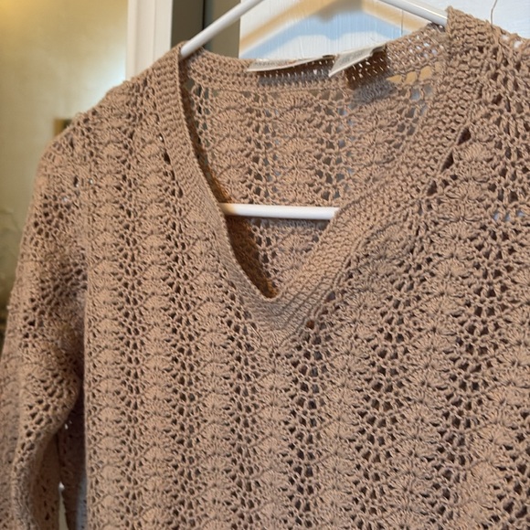 Preswick & Moore Tan Holey Sweater - Picture 3 of 4